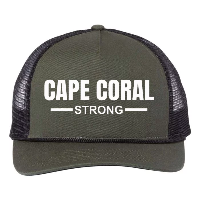 Cape Coral Strong Community Strength Prayer & Support Retro Rope Trucker Hat Cap