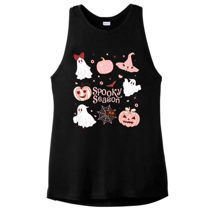 Cute Coquette Spooky Season Ladies Tri-Blend Wicking Tank