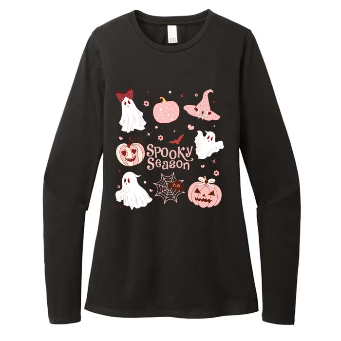 Cute Coquette Spooky Season Womens CVC Long Sleeve Shirt