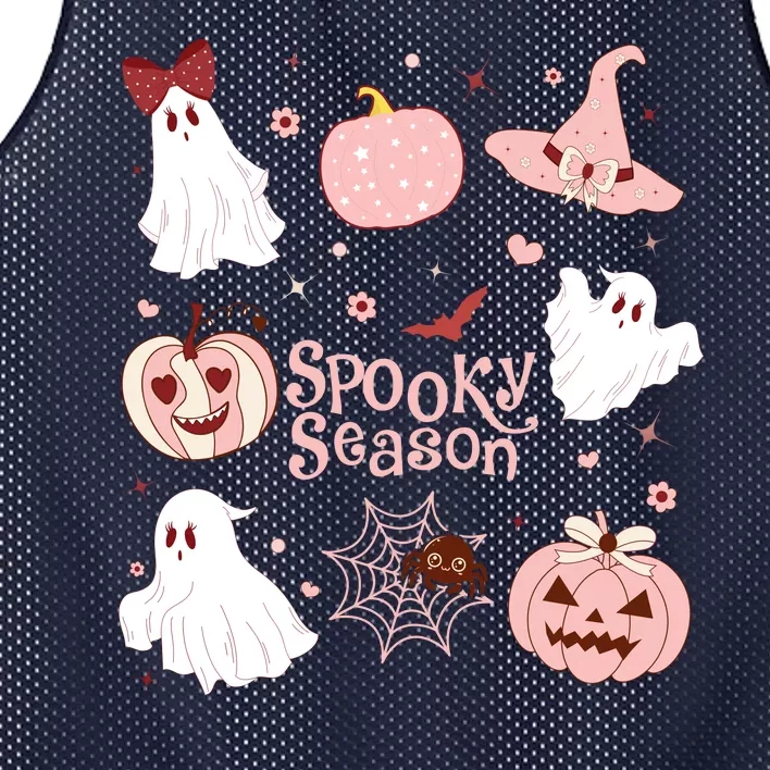 Cute Coquette Spooky Season Mesh Reversible Basketball Jersey Tank