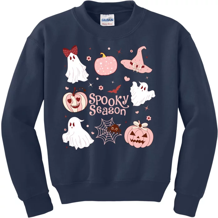 Cute Coquette Spooky Season Kids Sweatshirt