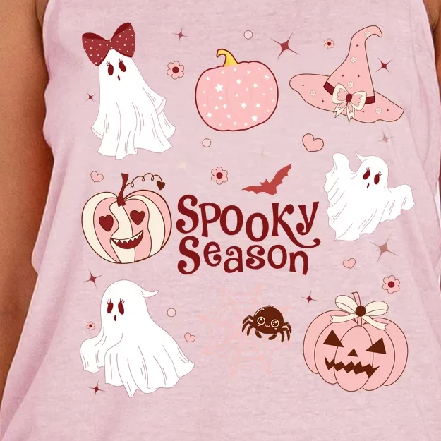 Cute Coquette Spooky Season Women's Knotted Racerback Tank