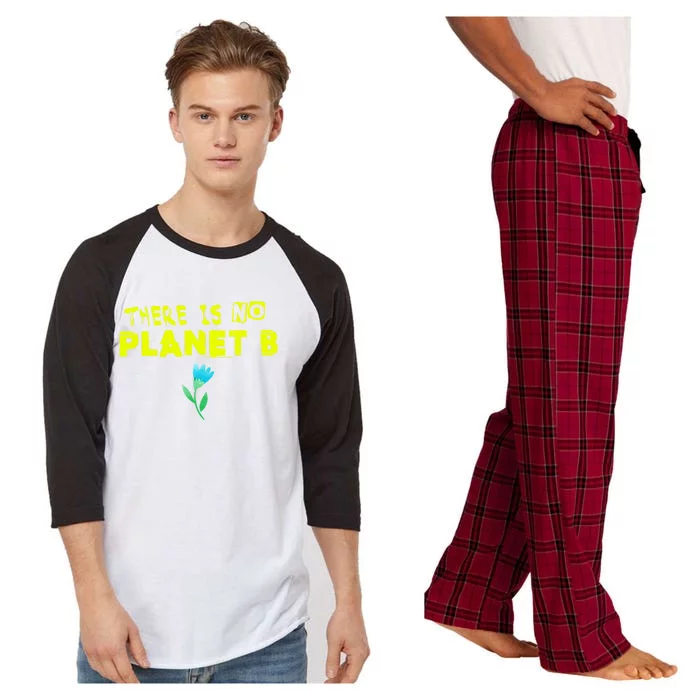 Climate Change Statet: There Is No Planet B Gift Raglan Sleeve Pajama Set