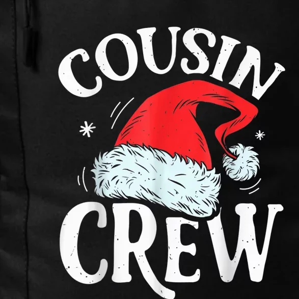 Cousin Crew Santa T shirt Christmas Family Matching Pajamas Daily Commute Backpack