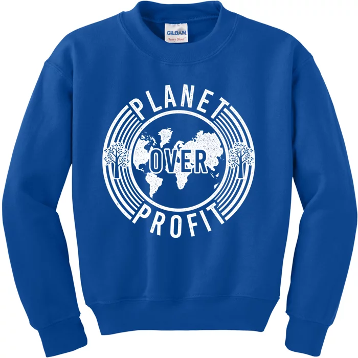 Climate Change Save The World Go Green Waste Aget Gift Kids Sweatshirt