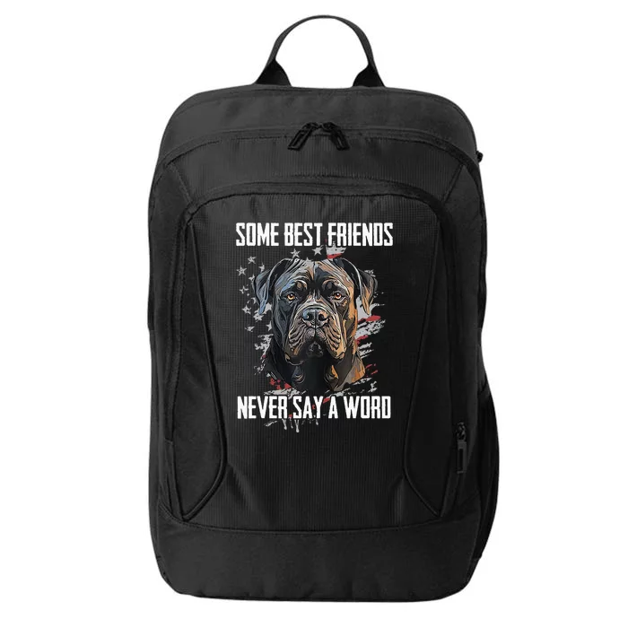 Cane Corso Some Best Friends Never Say A Word City Backpack