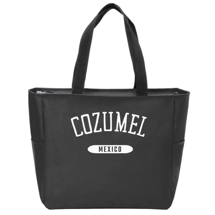 Cozumel Classic Style Cozumel Mexico Zip Tote Bag