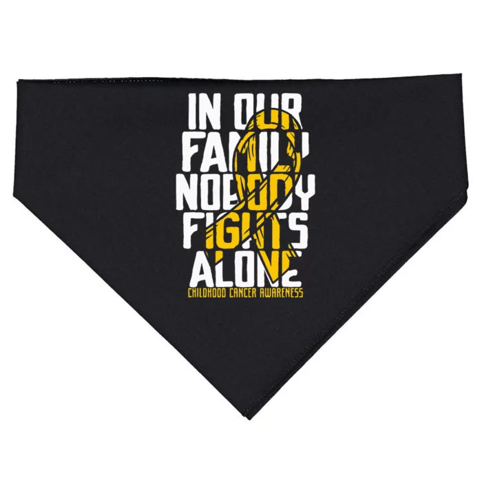 Childhood Cancer Support Family Childhood Cancer Awareness USA-Made Doggie Bandana