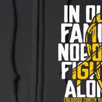 Childhood Cancer Support Family Childhood Cancer Awareness Full Zip Hoodie