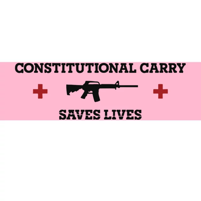 Constitutional Carry Saves Lives Bumper Sticker