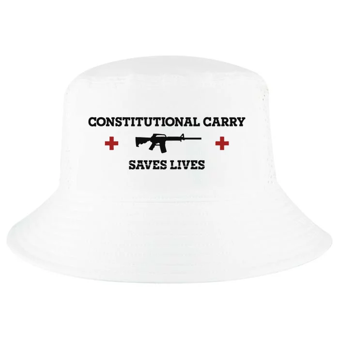 Constitutional Carry Saves Lives Cool Comfort Performance Bucket Hat