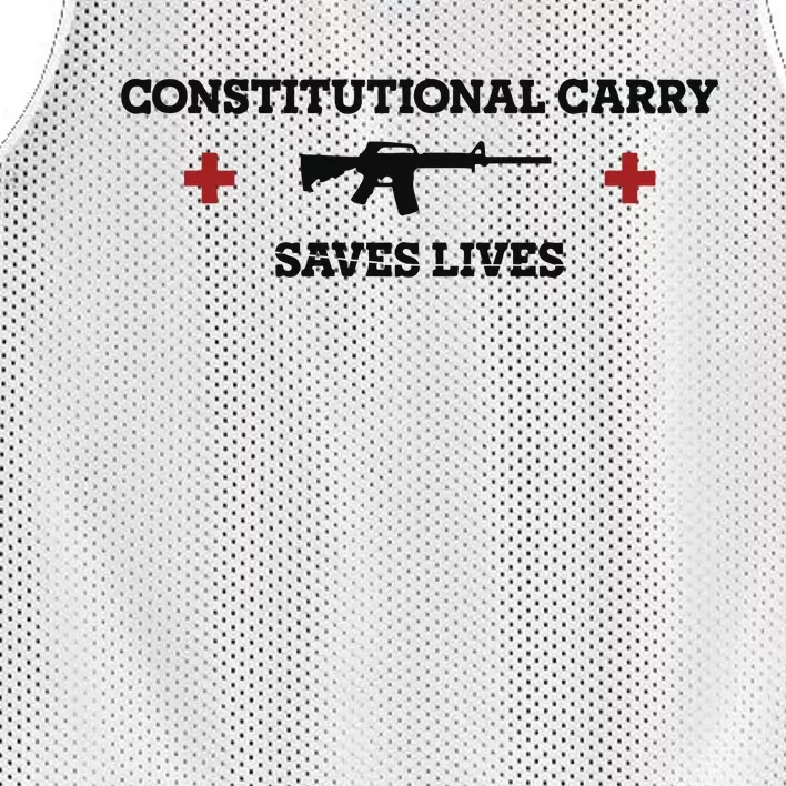 Constitutional Carry Saves Lives Mesh Reversible Basketball Jersey Tank