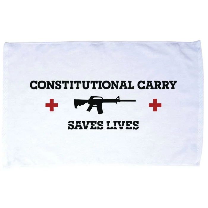 Constitutional Carry Saves Lives Microfiber Hand Towel