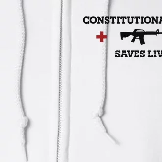 Constitutional Carry Saves Lives Full Zip Hoodie