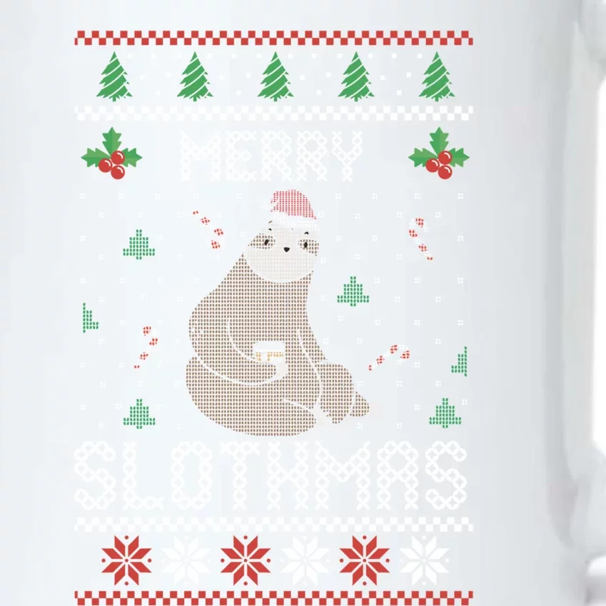 Christmas Costume Sloth Lover Merry Slothmas Xmas Cool Gift Black Color Changing Mug