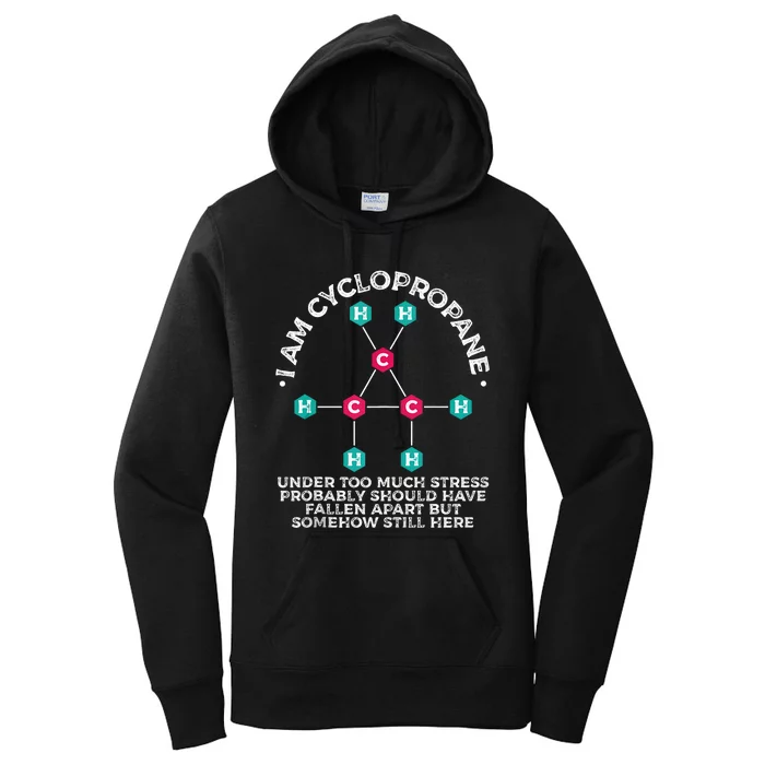 Chemistry Cyclopropane Science Nerd Geek Chemist Women's Pullover Hoodie