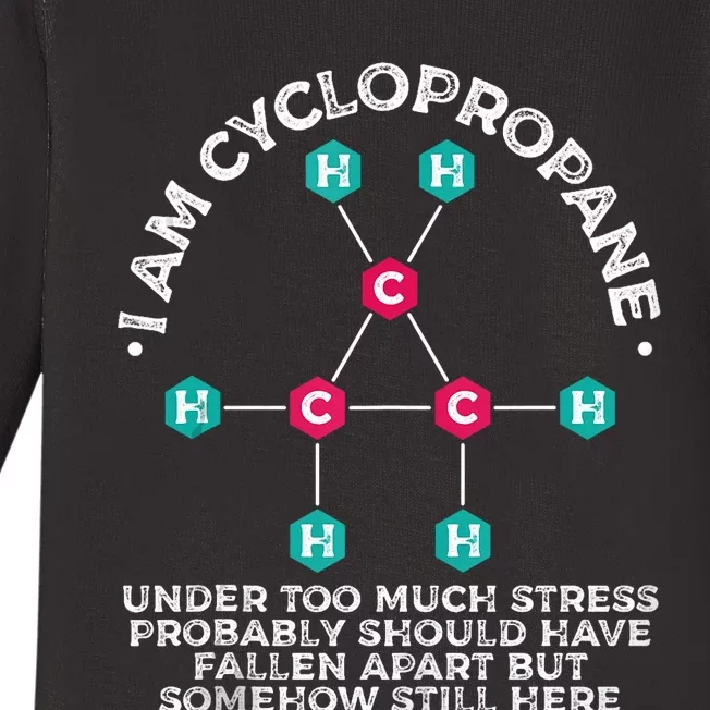 Chemistry Cyclopropane Science Nerd Geek Chemist Baby Long Sleeve Bodysuit