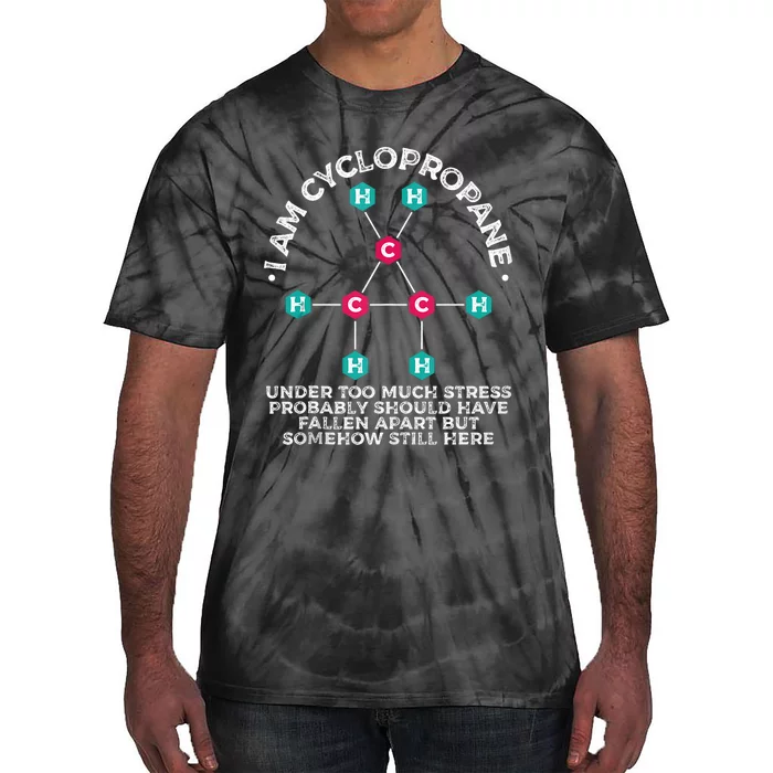 Chemistry Cyclopropane Science Nerd Geek Chemist Tie-Dye T-Shirt