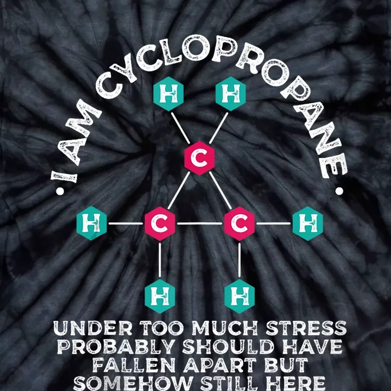 Chemistry Cyclopropane Science Nerd Geek Chemist Tie-Dye T-Shirt