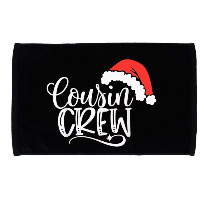 Cousin Crew Santa Hat Family Group Matching Christmas Microfiber Hand Towel