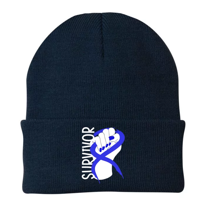 Colon Cancer Survivor Awareness Gift Knit Cap Winter Beanie