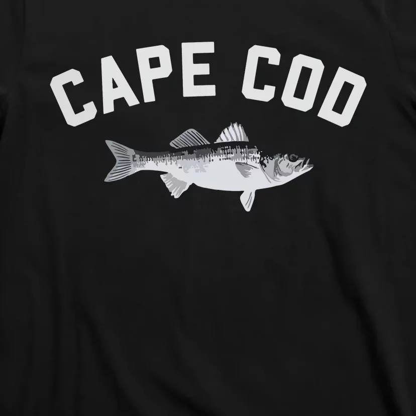 Cape Cod Striper Striped Bass Fun Fishing T-Shirt