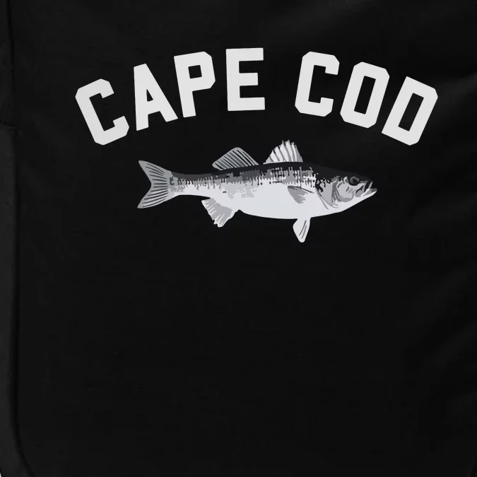 Cape Cod Striper Striped Bass Fun Fishing Impact Tech Backpack