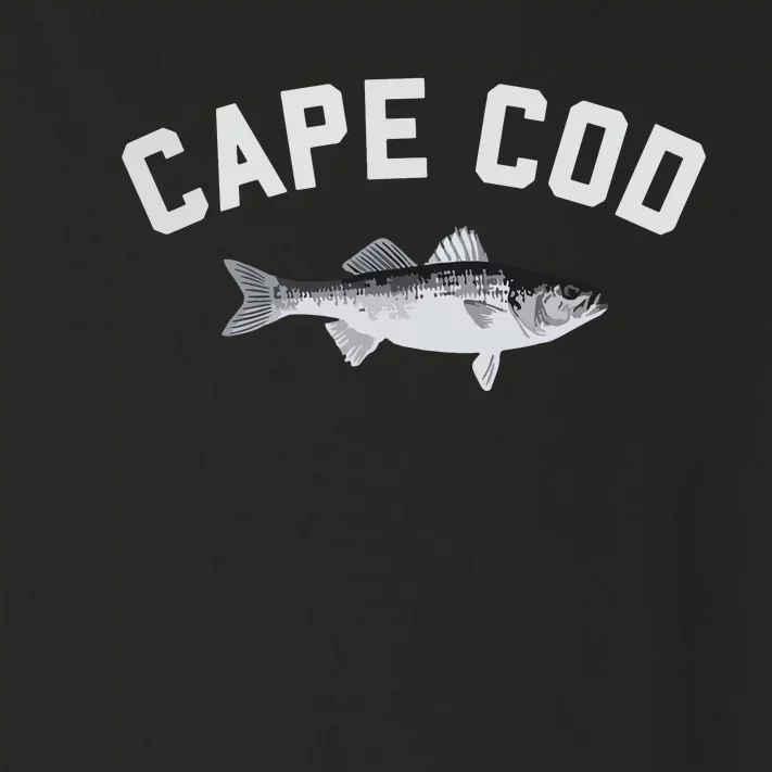 Cape Cod Striper Striped Bass Fun Fishing Toddler Long Sleeve Shirt