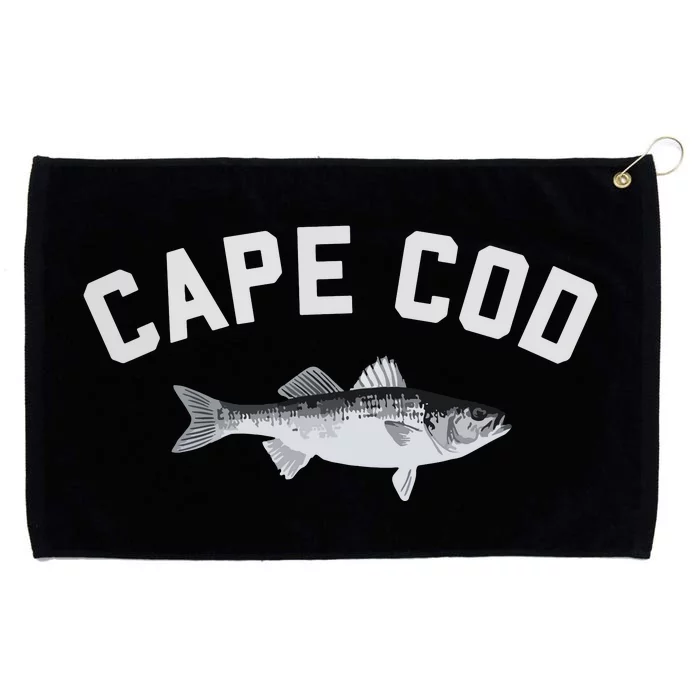 Cape Cod Striper Striped Bass Fun Fishing Grommeted Golf Towel