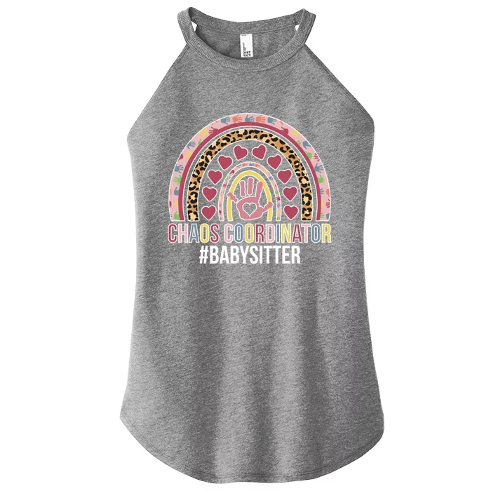 Chaos Coordinator Sitter Sitting Gift Women’s Perfect Tri Rocker Tank