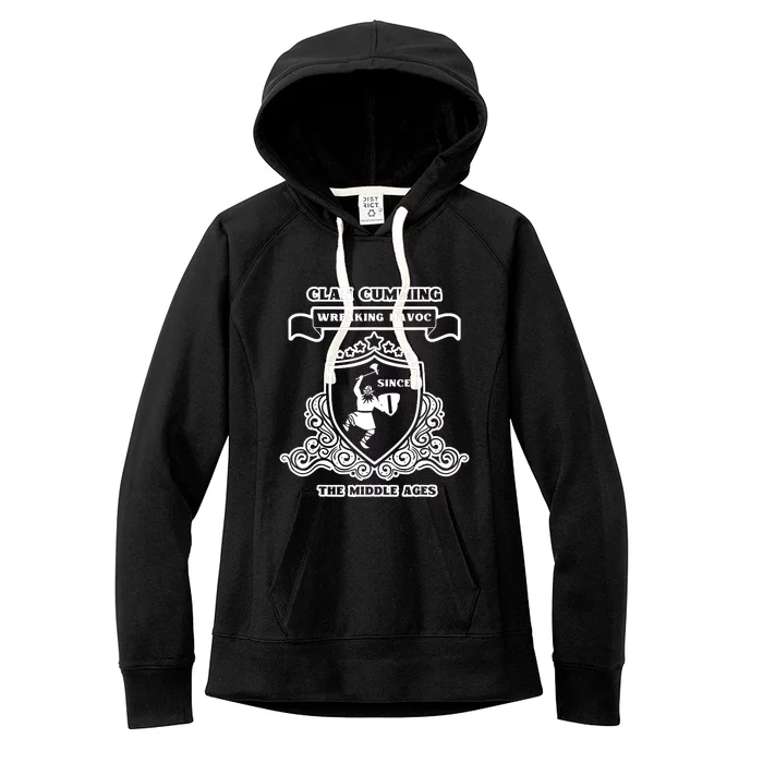 Clan Cumming Scottish Kilt Sword Crest Highland Women's Fleece Hoodie