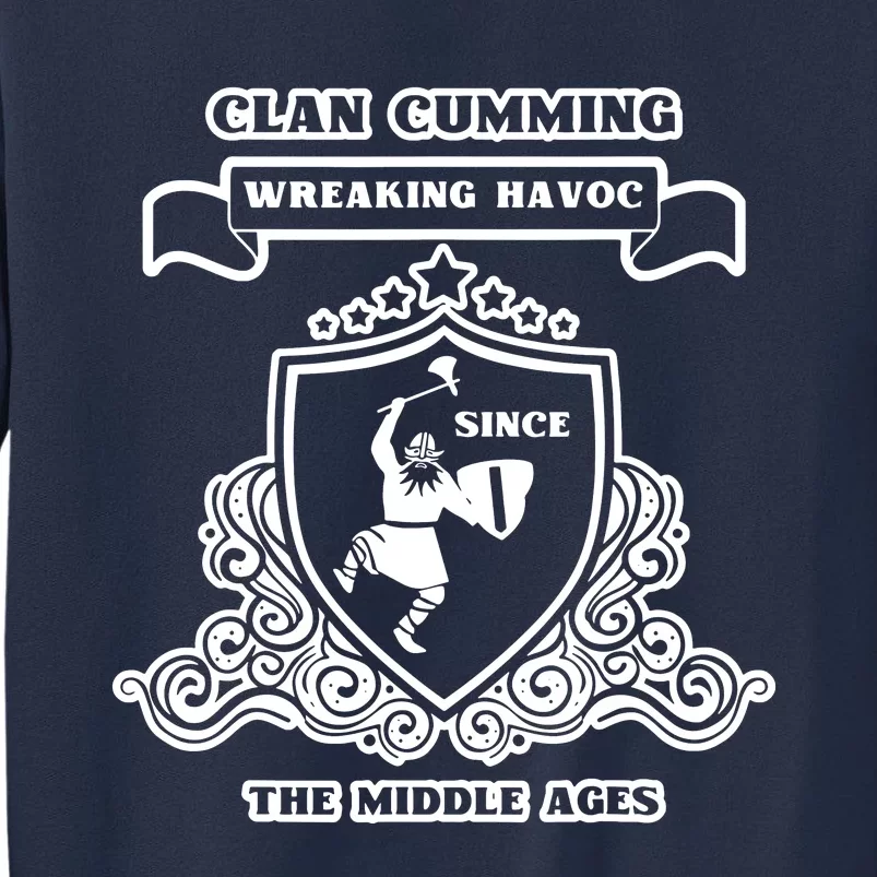 Clan Cumming Scottish Kilt Sword Crest Highland Sweatshirt