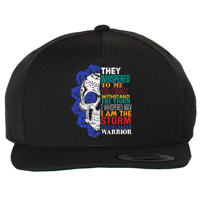 Colon Cancer Survivor Gift Colon Cancer Warrior Gift Wool Snapback Cap