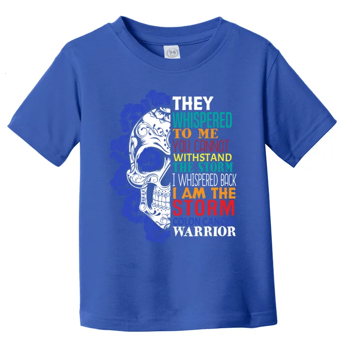 Colon Cancer Survivor Gift Colon Cancer Warrior Gift Toddler T-Shirt