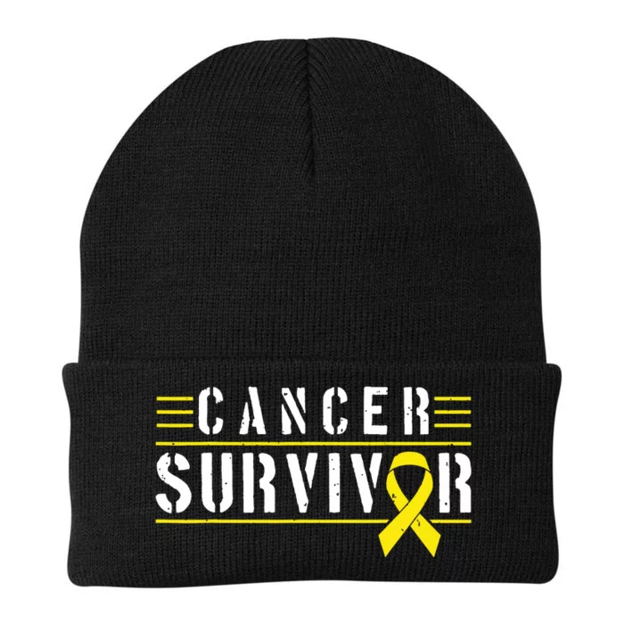 Childhood Cancer Survivor Knit Cap Winter Beanie