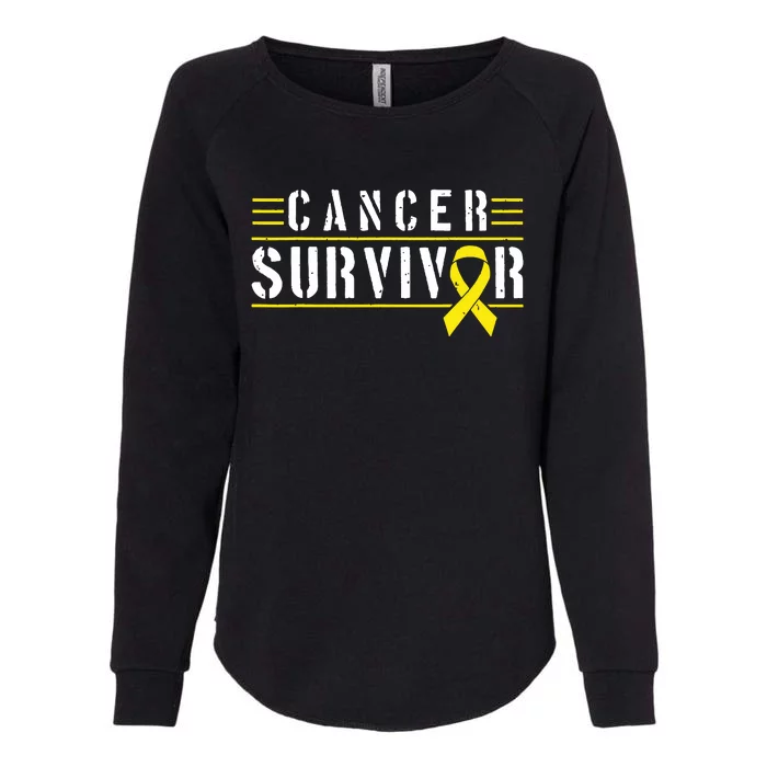 Childhood Cancer Survivor Womens California Wash Sweatshirt