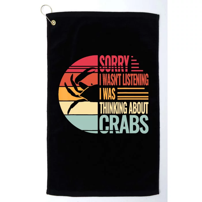 Crab Crabmeat Seafood Crabbing Crabs Crabby Platinum Collection Golf Towel