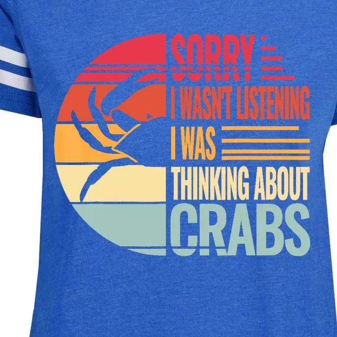 Crab Crabmeat Seafood Crabbing Crabs Crabby Enza Ladies Jersey Football T-Shirt