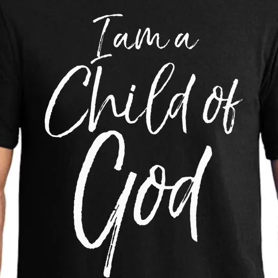 Cute Christian Salvation Quote Gift I Am A Child Of God Pajama Set