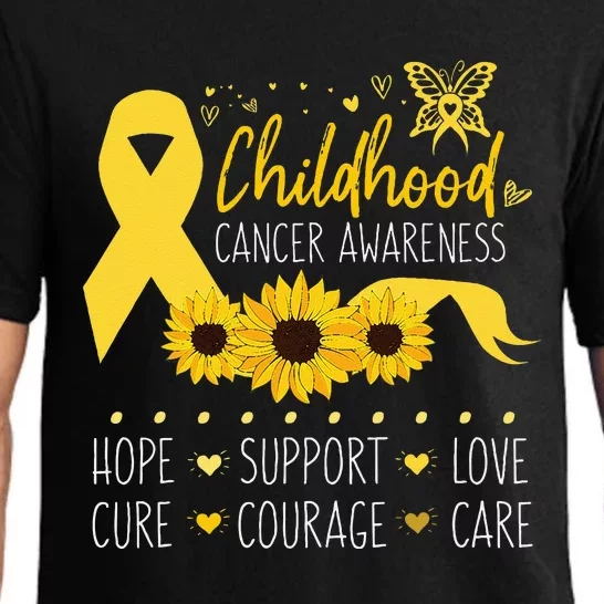 Childhood Cancer Support Family Childhood Cancer Awareness Pajama Set