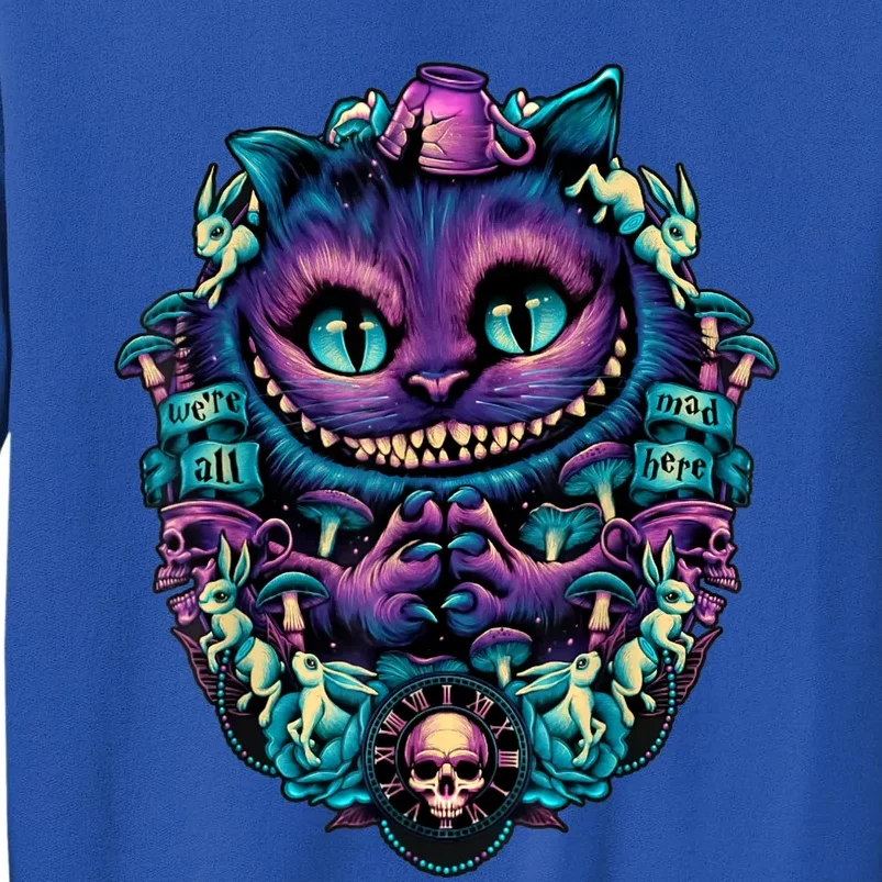 Cheshire Cat Shirt Alice In Wonderland Graphic Tall Sweatshirt