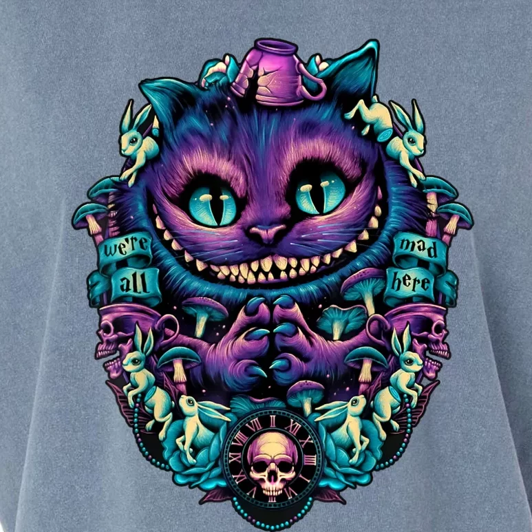 Cheshire Cat Shirt Alice In Wonderland Graphic Garment-Dyed Women's Muscle Tee