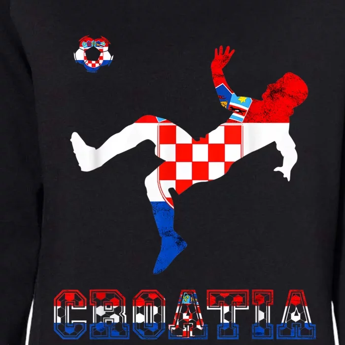 Croatia Croatian Soccer Player Croatian Pride Croatian Flag Womens California Wash Sweatshirt