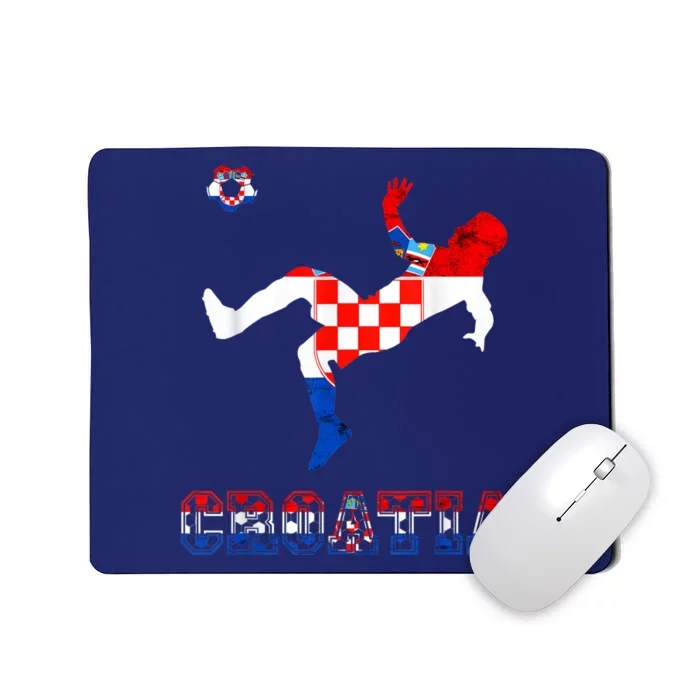 Croatia Croatian Soccer Player Croatian Pride Croatian Flag Mousepad