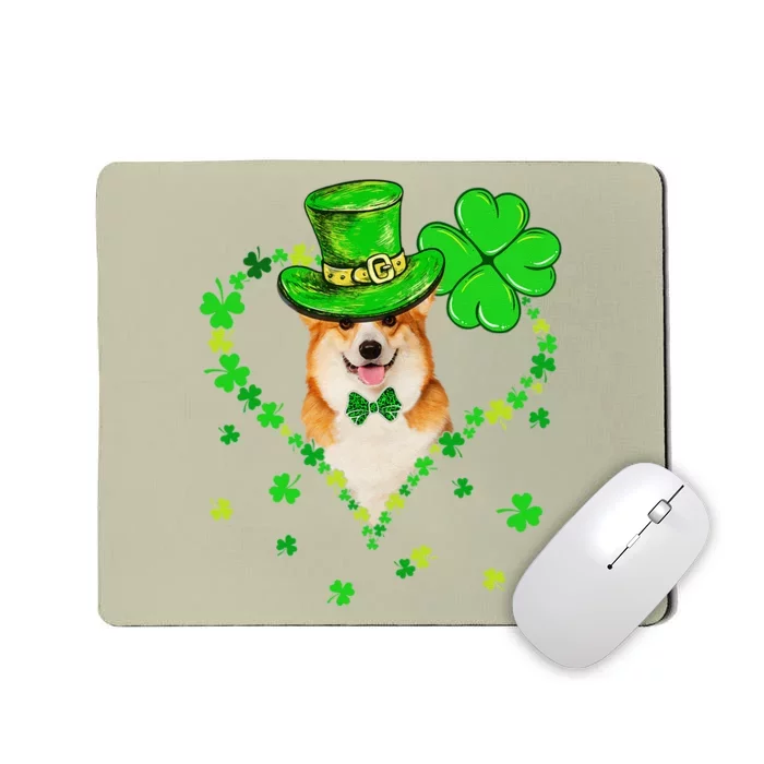 Cute Corgi Saint Patrick's Day Dogs Dad Mom Mousepad