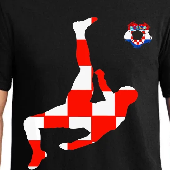 Croatia Croatian Soccer Player Croatian Pride Croatian Flag Pajama Set