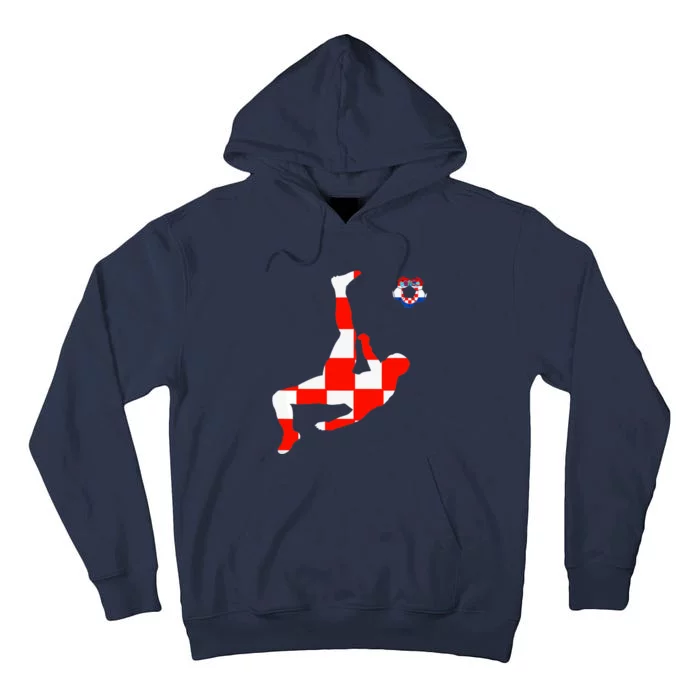 Croatia Croatian Soccer Player Croatian Pride Croatian Flag Tall Hoodie