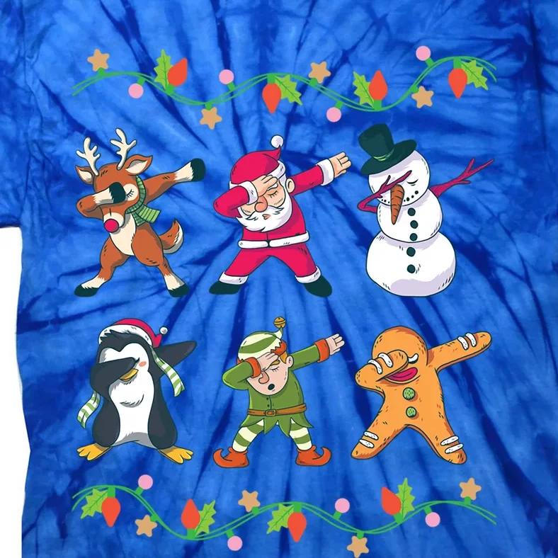 Cool Christmas Squad Dabbing Clothes Xmas Holiday Gift Ideas Gift Tie-Dye T-Shirt