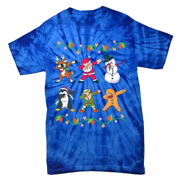 Cool Christmas Squad Dabbing Clothes Xmas Holiday Gift Ideas Gift Tie-Dye T-Shirt