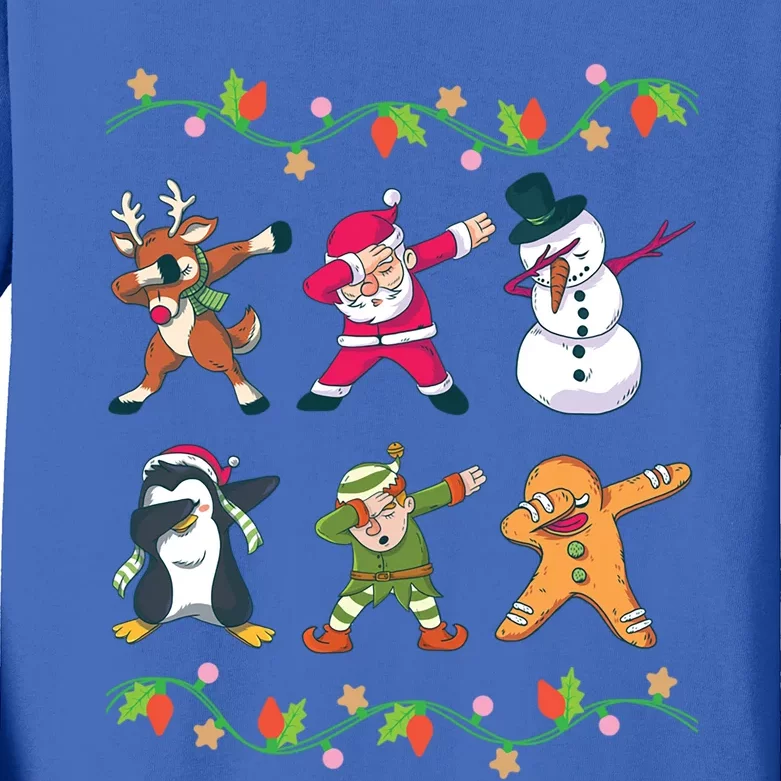 Cool Christmas Squad Dabbing Clothes Xmas Holiday Gift Ideas Gift Kids Long Sleeve Shirt